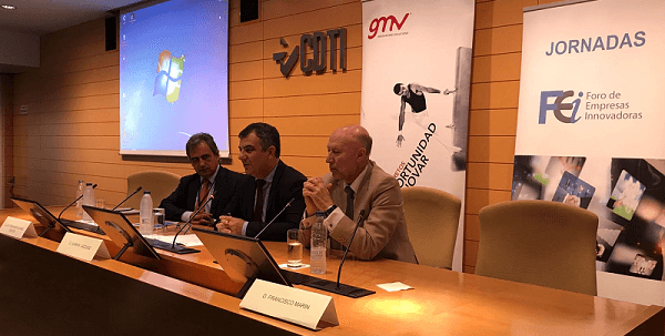 Luis Fernando Álvarez-Gascón, CEO of GMV Secure e-Solutions, at the event “Innovation Ecosystem and Industry 4.0”