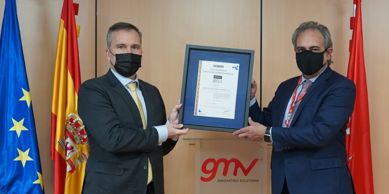 AENOR has handed over to GMV the first ISO 27701 Privacy Information Management certificate