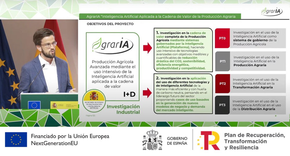 Presentación del proyecto AgrarIA en la jornada “Inteligencia Artificial y Robótica Aplicada al Sector Agroalimentario”