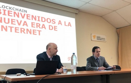 Ángel Gavín, GMV’s specialist in disruptive technologies, gave a Blockchain lecture in the conference organized by Zaragoza University